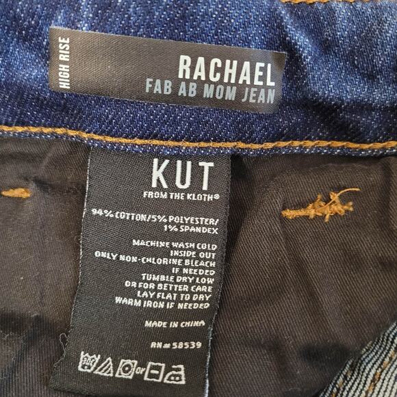 Kut From the Kloth Jeans Womens Plus 16W Rachael Fab Ab Mom Jean High Rise Crop - Picture 11 of 12